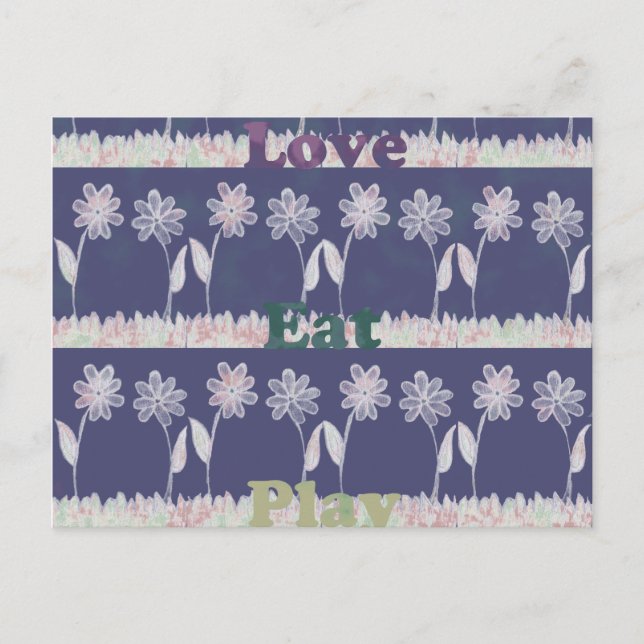 Cartão postal Modelo horizontal (Frente)