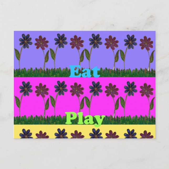 Cartão postal Modelo horizontal (Frente)