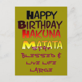 Cartão postal Modelo horizontal