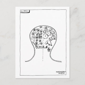 Cartão postal Modelo horizontal