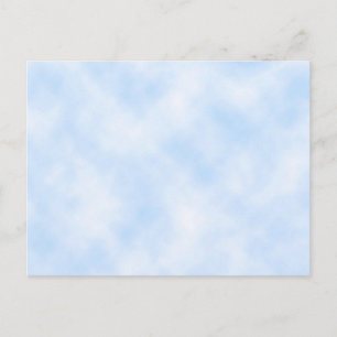 Cartão Postal Modelo Personalizado: Céu Azul com Nuvens