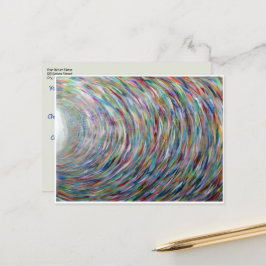 Cartão Postal Modelo Postcard Original Art Rainbow