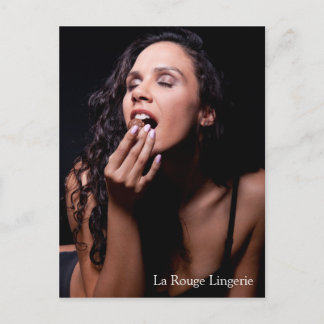 Cartão Postal Modelo Sexy Female com Cartão-Postal de Lingerie P