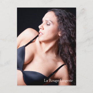 Cartão Postal Modelo Sexy Female com Cartão-Postal de Lingerie P