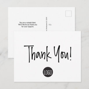 Cartão Postal Modelo simples de negócios de apreciação ao client