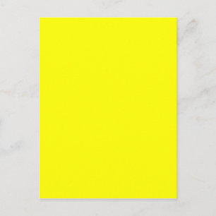 Cartão Postal Modelo Vazio de fundo amarelo