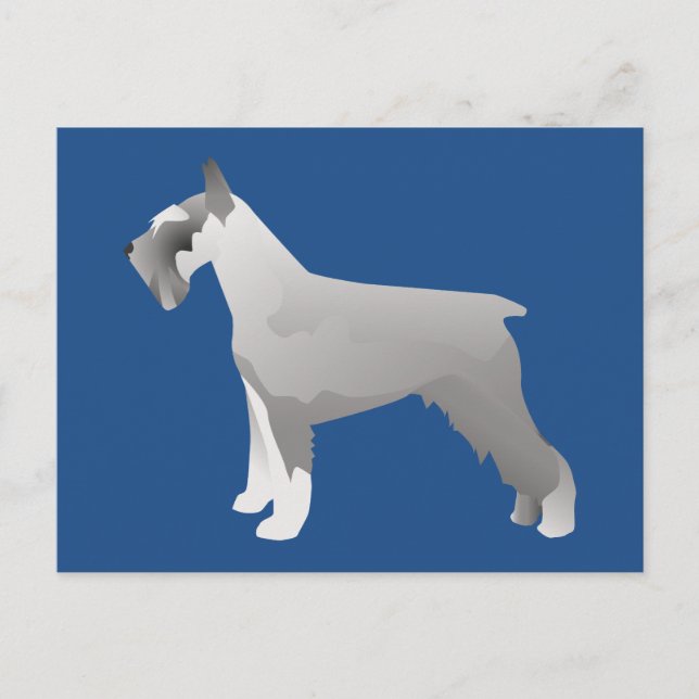 Cartão Postal Modelos Schnauzer prontos para personalizar (Frente)