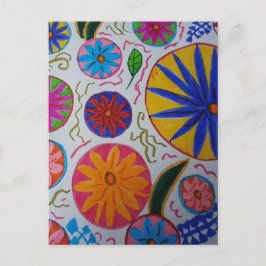 Cartão Postal Modern Floral
