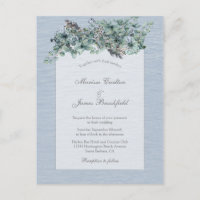 Modern Floral All in One Weditation RSVP