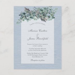 Cartão Postal Modern Floral All in One Weditation RSVP
