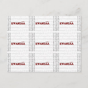 Cartão Postal Modern Happy Kwanzaa