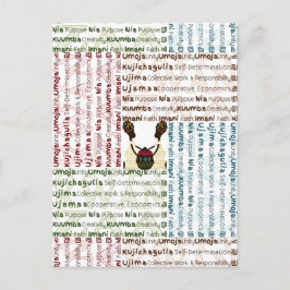 Cartão Postal Modern Happy Kwanzaa