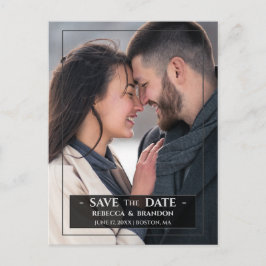 Cartão Postal Modern & Na moda Salve A Data Casamento