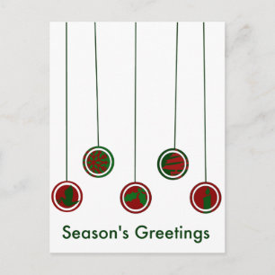 Cartão Postal Modern Ornaments