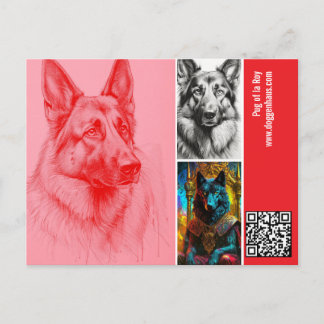 Cartão Postal Modern Photograph German Shepherd  Postcard