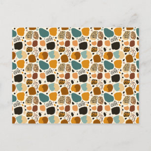 Cartão Postal Modern Trendy Cheetah Leopard