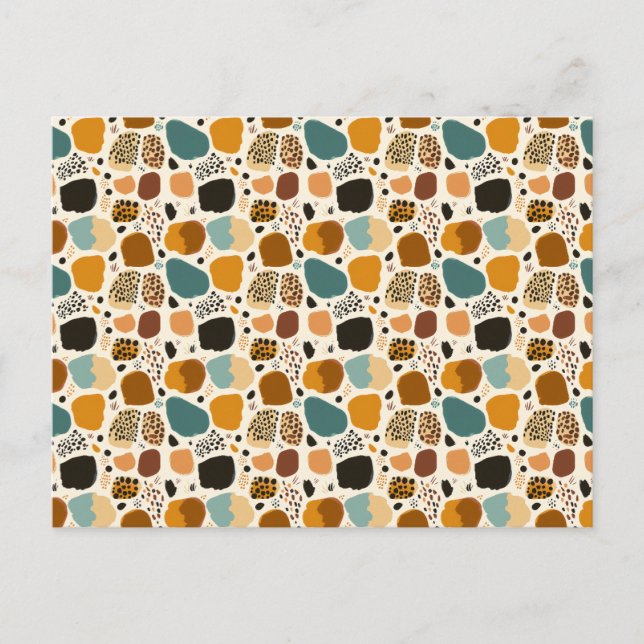 Cartão Postal Modern Trendy Cheetah Leopard (Frente)