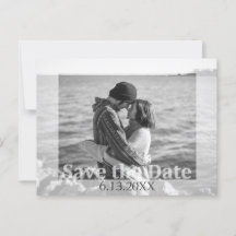 Modern Wedding Save the Date Photo
