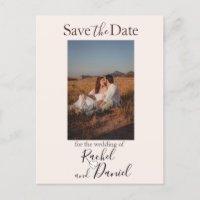 Modern Wedding Save the Date Photo
