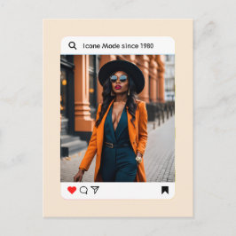 Cartão Postal Moderna estética foto instagram elegante