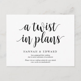 Cartão Postal Moderna rusticidade, uma reviravolta nos planos, a