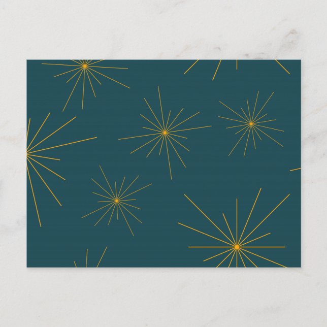 Cartão Postal Moderna, simples, legal, moderna abstração de luz (Frente)