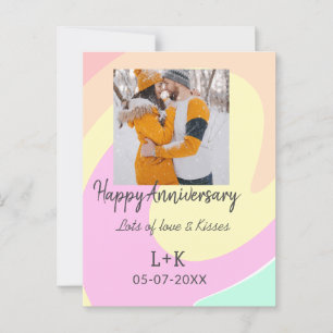 Cartão Postal Moderno boho feliz aniversário adicionar nome data