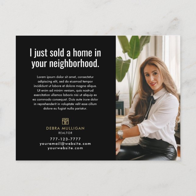 Cartão Postal Moderno do Corretor Imobiliário - SÓ (Verso)