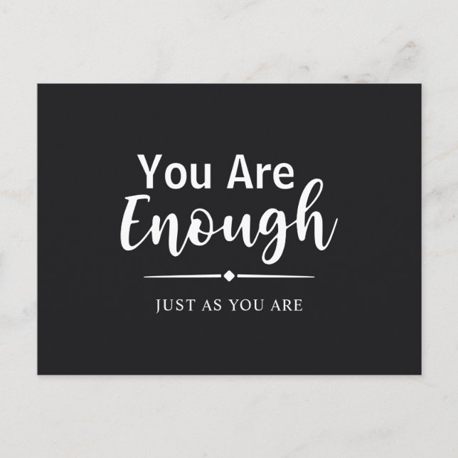 Cartão Postal Moderno e minimalista Caligrafia (Frente)