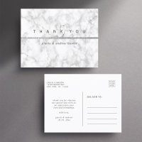 Moderno Marble Silver Glitter Obrigado