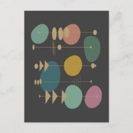 Cartão Postal Moderno Meio século da Idade do Espaço Atômica