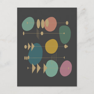 Cartão Postal Moderno Meio século da Idade do Espaço Atômica