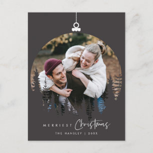 Cartão Postal Moderno Minimalista, Foto de Família do Natal Mais