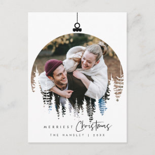 Cartão Postal Moderno Minimalista, Foto de Família do Natal Mais