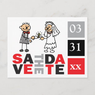 Cartão Postal Moderno Salve O Anel De Noivados Do Noivo De Noite