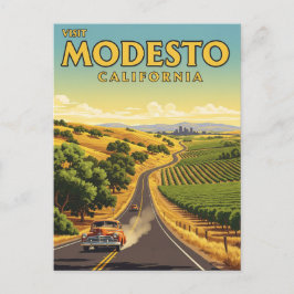 Cartão Postal Modesto Vale Central da Califórnia