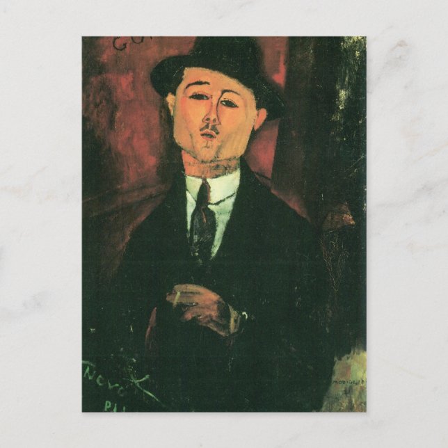 Cartão Postal Modigliani Amedeo Portrait (Frente)