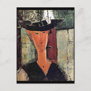 Cartão Postal Modigliani - retrato de Madame Pompadour