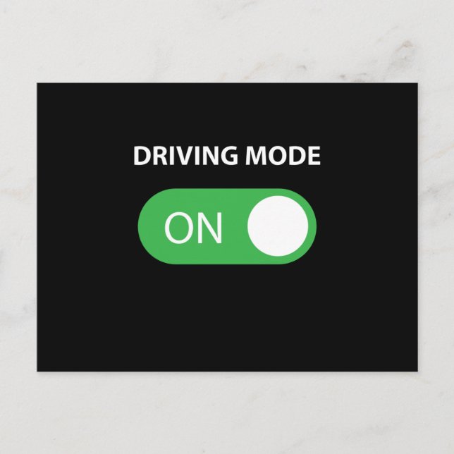 Cartão Postal Modo De Condução Em Driver Com 16 Anos (Frente)