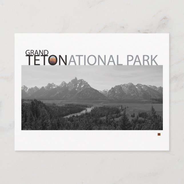 Cartão Postal Modo de exibição GRAND TETON NAT’L PARK-Wyoming-An (Frente)