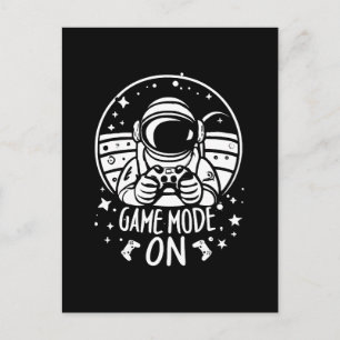 Cartão Postal modo de jogo astronauta