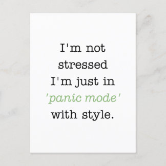 Cartão Postal Modo de Pânico no Estilo
