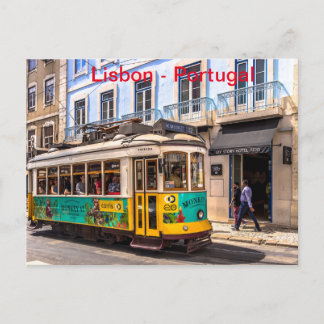 Cartão Postal Modo de transporte antigo em Lisboa.