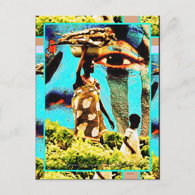 Cartão Postal Modo De Vida Espiritual Africano (Frente)