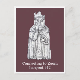 Cartão Postal Modos de bloqueio: Lewis Chessmen - A Rainha