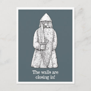 Cartão Postal Modos de bloqueio: Lewis Chessmen - O Berserker