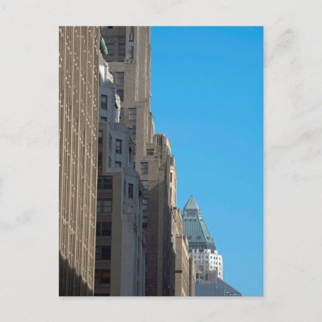 Cartão Postal Modos de construção Manhattan Nova Iorque EUA (Frente)