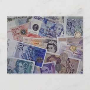 Cartão Postal Moeda europeia