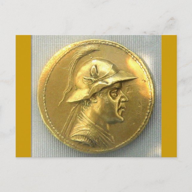 Cartão Postal moeda graeco-bactria (Frente)