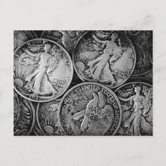 Cartão Postal Moedas de Liberdade Andando